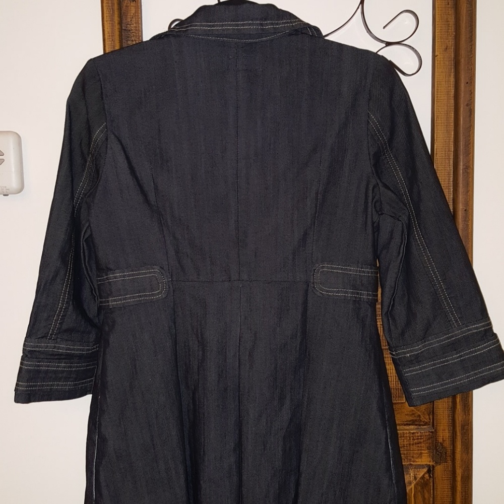 ON POINT❣️Trendy denim lightweight trench coat - Picture 5 of 7